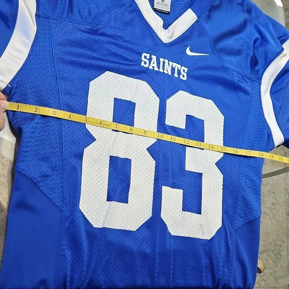Nike Saints Blue and White Practice Jersey Size Medium